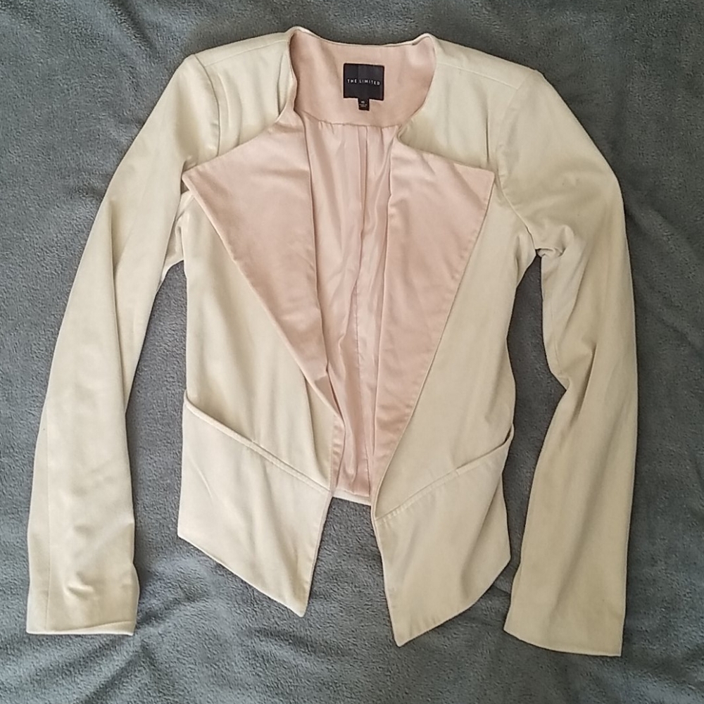 Cream and pink blazer